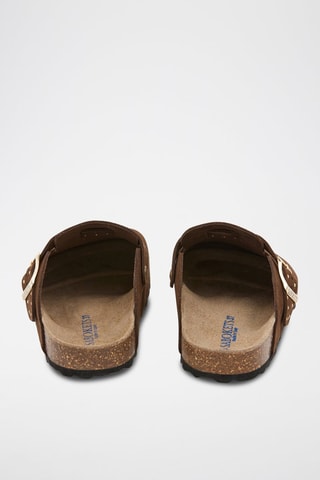Sabots en nubuck - Marron