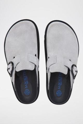 Sabots en nubuck - Gris
