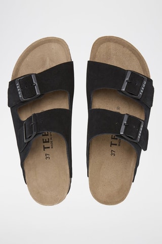 Mules en cuir - Noir