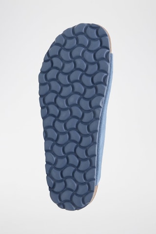 Mules en nubuck - Bleu