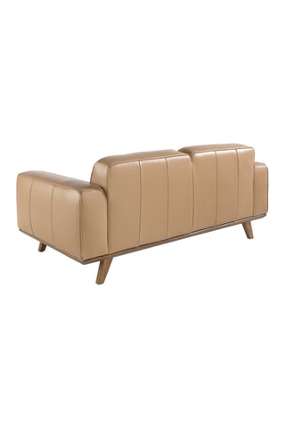 Divano - Beige - 2 posti - In pelle
