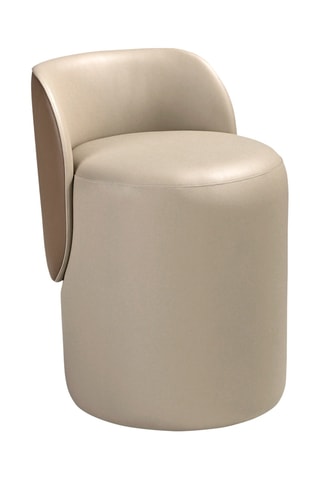 Pouf - Marrone - In vinile e poliestere
