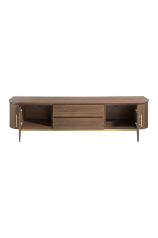 Mobile TV 2 ante - Neutro - Struttura in noce - 220 x 55 x 45 cm