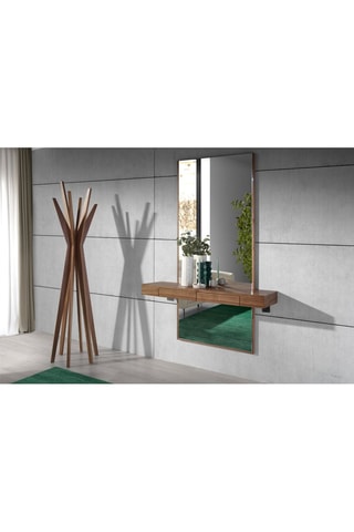 Attaccapanni - Neutro - Struttura in noce - 190 x 50 x 50 cm