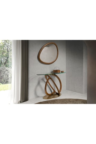 Specchio in legno - 95 x 75 x 3 cm - Neutro
