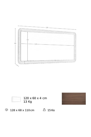 Specchio - 120 X 4 x 60 cm - Neutro