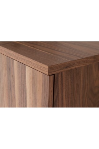 Credenza 2 ante - Effetto noce - 210 x 42 x 90 cm