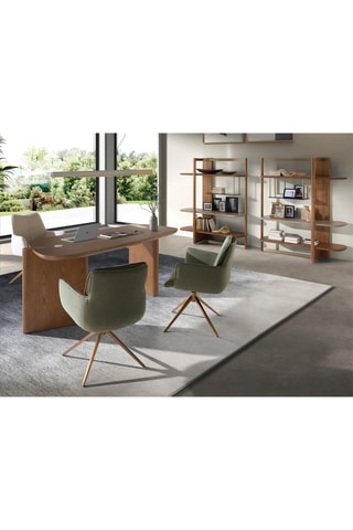 Scrivania in noce - 180 x 80 x 75 cm