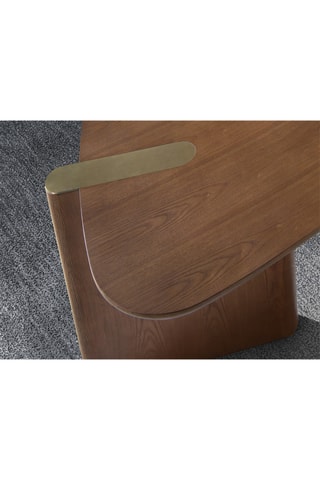 Scrivania in noce - 180 x 80 x 75 cm