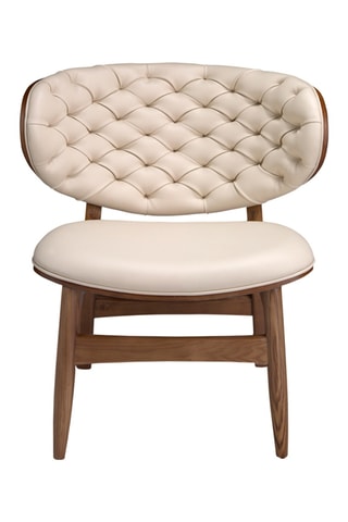 Poltrona - Beige e neutro - Effetto pelle