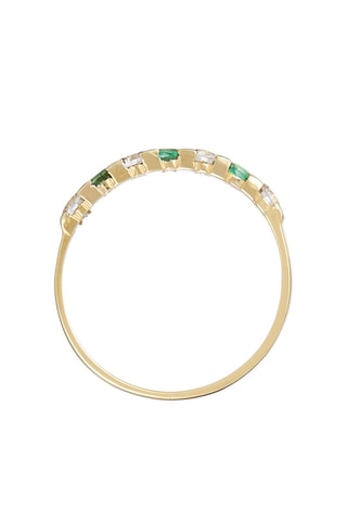 Bague Émeraude sacré - Or jaune et émeraude