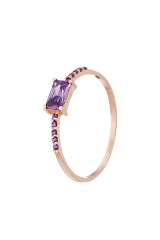 Bague Rose Quartz Or rose et quartz rose
