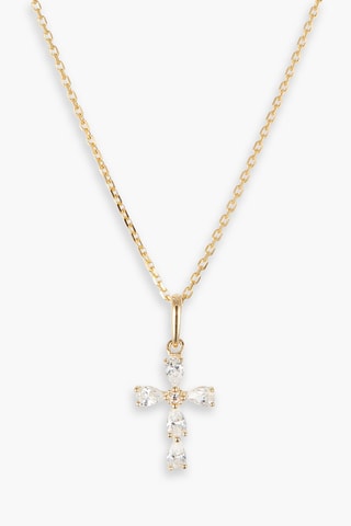 Pendentif Croix lumière - 
Or jaune