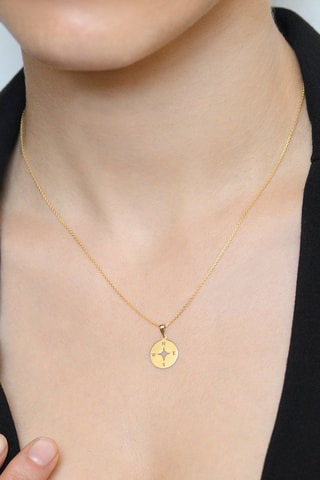 Pendentif Boussole - Or jaune
