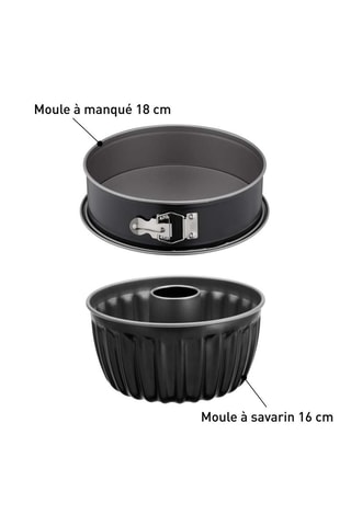 2 moules pour friteuse à air - 16/18 cm