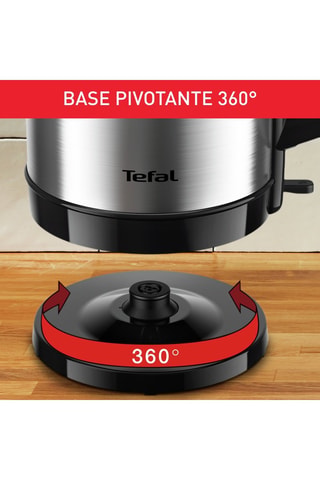 Bouilloire électrique sans fil - 1,7 l - 2400 W - Noir et argenté