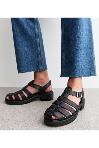 Sandali con tacco - Nero