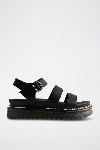 Sandali platform - Nero