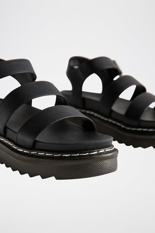 Sandali platform - Nero