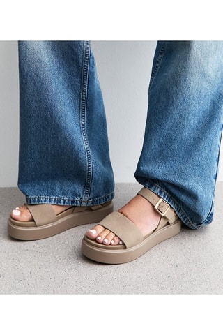 Sandali platform - Beige