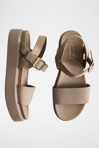 Sandali platform - Beige