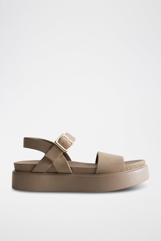 Sandali platform - Beige