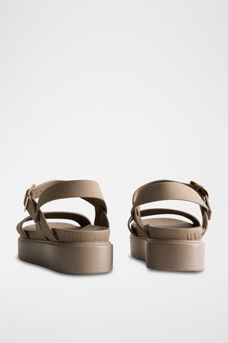 Sandali platform - Beige