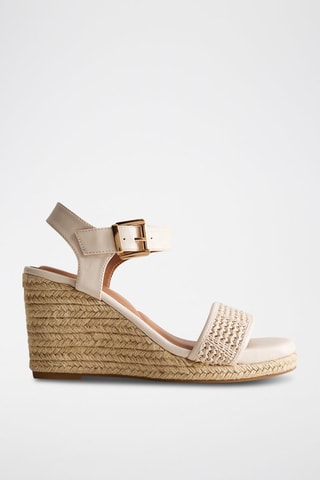 Sandali con zeppa - Beige