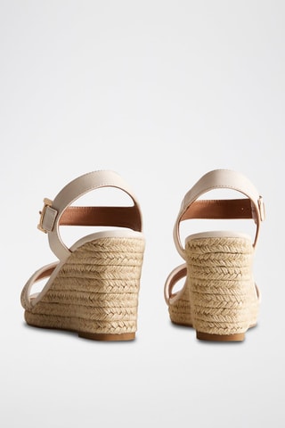 Sandali con zeppa - Beige
