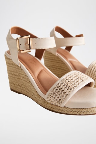 Sandali con zeppa - Beige