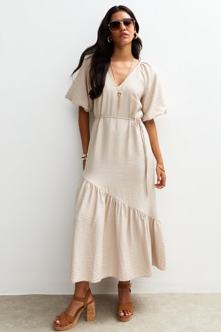 Midi-jurk - Beige
