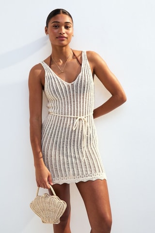 Robe de plage - Crème
