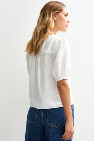 Chemisier relaxed - Blanc