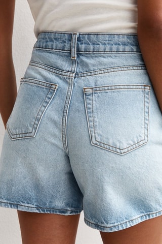 Shorts relaxed in jeans - Azzurro
