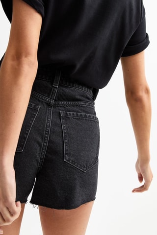 Shorts relaxed in jeans - Nero