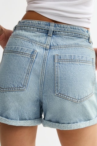 Shorts relaxed in jeans - Azzurro