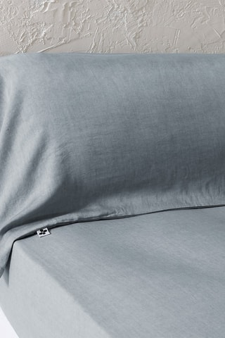 Funda de almohada de lyocell 57 hilos/m² Lysandre - Gris
