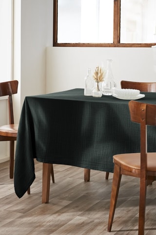 Mantel rectangular Gaia - Verde oscuro