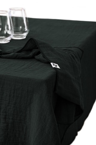 Mantel rectangular Gaïa - Verde abeto