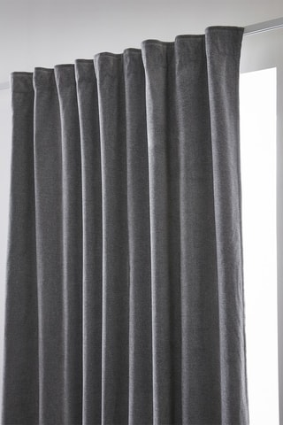 Cortina opaca Bjorn - Gris claro - 140 x 260 cm
