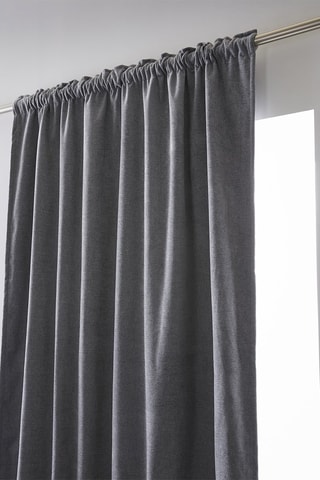 Cortina opaca Bjorn - Gris claro - 140 x 260 cm