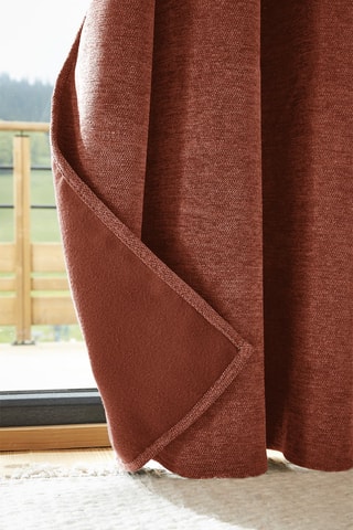 Cortina opaca Bjorn - Rojo teja - 140 x 260 cm