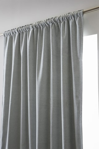 Cortina opaca Bjorn - Verde agua - 140 x 260 cm