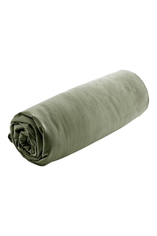 Sábana bajera de percal de algodón 80 hilos/cm² Bally - Verde