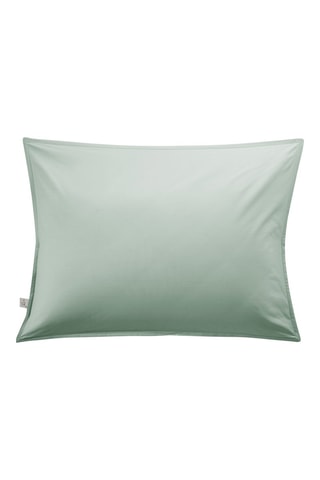Funda de almohada de percal de algodón 80 hilos/cm² Bally - Aguamarina -