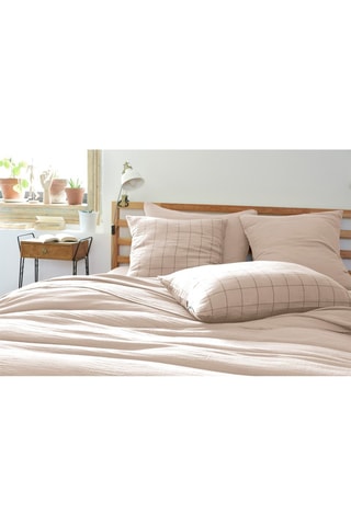 Funda de almohada de gasa de algodón 125 g/m² Gaïa Match - Pampa