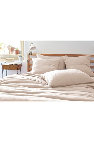 Funda de almohada de gasa de algodón 125 g/m² Gaïa Chic - Pampa