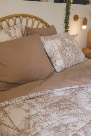 Funda de almohada de algodón 57 hilos/cm² Java - Blanco
