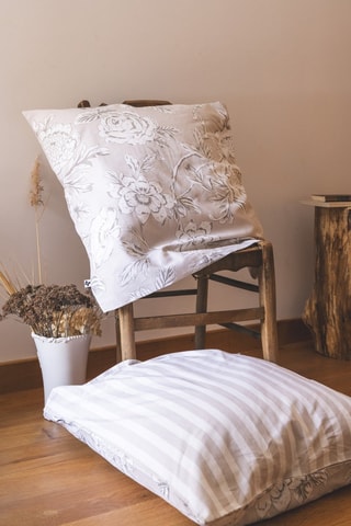 Funda de almohada reversible de algodón 57 hilos/cm² Nora - Crudo