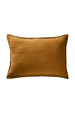 Funda de almohada de lino Soline - Caramelo